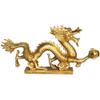 WEALTHCOMING Charming Brass Dragon Statue,Handmade Magical and Noble Chinese Golden Dragons Sculptures for Home Office Decor Collectible Figurines (8.6" inches) view 4