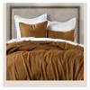ADovz . Linen Pink White Trimmed Soft Duvet Cover Set 1 Bed Duvet Cover 2 Pillow Cases Compatible with Queen Single Bed Bedding,Bed Sheets view 4