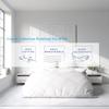 Crown Collection Luxuriate Hotel 1000-TC Hypoallergenic Ultra Soft Design 100% Egyptian Cotton Solid Duvet Cover with Zipper Colser & 2pcs Pillow Case Set (Full/Full XL/Queen 90x90, Plain White) view 3