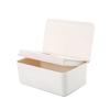 HEXEH Multifunctional Tissue Box Holder Wet Tissue Box Desktop Wipes Paper Dispenser Napkin Storage Holder Container with Lid Home Office Decor Decorative Napkin Holder view 1