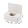 HEXEH Multifunctional Tissue Box Holder Wet Tissue Box Desktop Wipes Paper Dispenser Napkin Storage Holder Container with Lid Home Office Decor Decorative Napkin Holder view 2