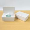 HEXEH Multifunctional Tissue Box Holder Wet Tissue Box Desktop Wipes Paper Dispenser Napkin Storage Holder Container with Lid Home Office Decor Decorative Napkin Holder view 3