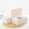 HEXEH Multifunctional Tissue Box Holder Wet Tissue Box Desktop Wipes Paper Dispenser Napkin Storage Holder Container with Lid Home Office Decor Decorative Napkin Holder view 4