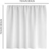 Orlco Art Retro Jesus Wall Art Jesus Stained Glass Quick-Dry Fabric Shower Curtain Religion Spiritual Faith Portrait Rustic Farmhouse Shower Curtain Fabric Bathroom Shower Curtain with 12 Hooks view 4