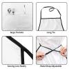 RLDOBOFE Waterproof Apron Adjustable Bib with 2 Pocket Steampunk Mechanical Gears Cooking Aprons for Women Men Chef Bibs for Baking view 3