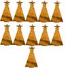 Affinfity Decor Acacia Wood Christmas Tree Shaped Cutting Board for Kitchen Decor, 11 pieces Star Tree Cutting Boards Set, Wooden Chopping Board With grooves, Christmas Corporate Gifts for Employees view 1