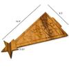 Affinfity Decor Acacia Wood Christmas Tree Shaped Cutting Board for Kitchen Decor, 11 pieces Star Tree Cutting Boards Set, Wooden Chopping Board With grooves, Christmas Corporate Gifts for Employees view 2