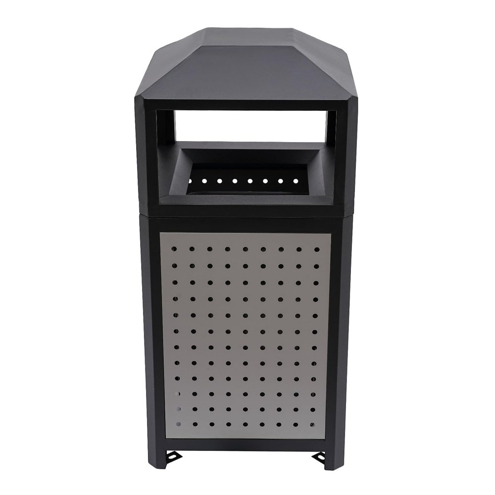 Vintoro Inrial Waste Container,Waste Container,Outdoor Trash Can,Garbage Enclosure,Stainless Steel Trash Can,Removable Inner Bucket Metal Garbage Can,for Conference Room,Restaurant,Hotel(15Gal)