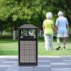 Vintoro Inrial Waste Container,Waste Container,Outdoor Trash Can,Garbage Enclosure,Stainless Steel Trash Can,Removable Inner Bucket Metal Garbage Can,for Conference Room,Restaurant,Hotel(15Gal) view 3