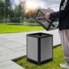 Vintoro Inrial Waste Container,Waste Container,Outdoor Trash Can,Garbage Enclosure,Stainless Steel Trash Can,Removable Inner Bucket Metal Garbage Can,for Conference Room,Restaurant,Hotel(15Gal) view 4