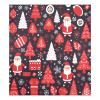 ALAZA Merry Christmas Cartoon Tree Santa Claus Snowflake Dishwasher Magnet Cover Sticker Decorative Refrigerator Magnet Panel Decal Cover for Home Kitchen Appliance Decor view 1