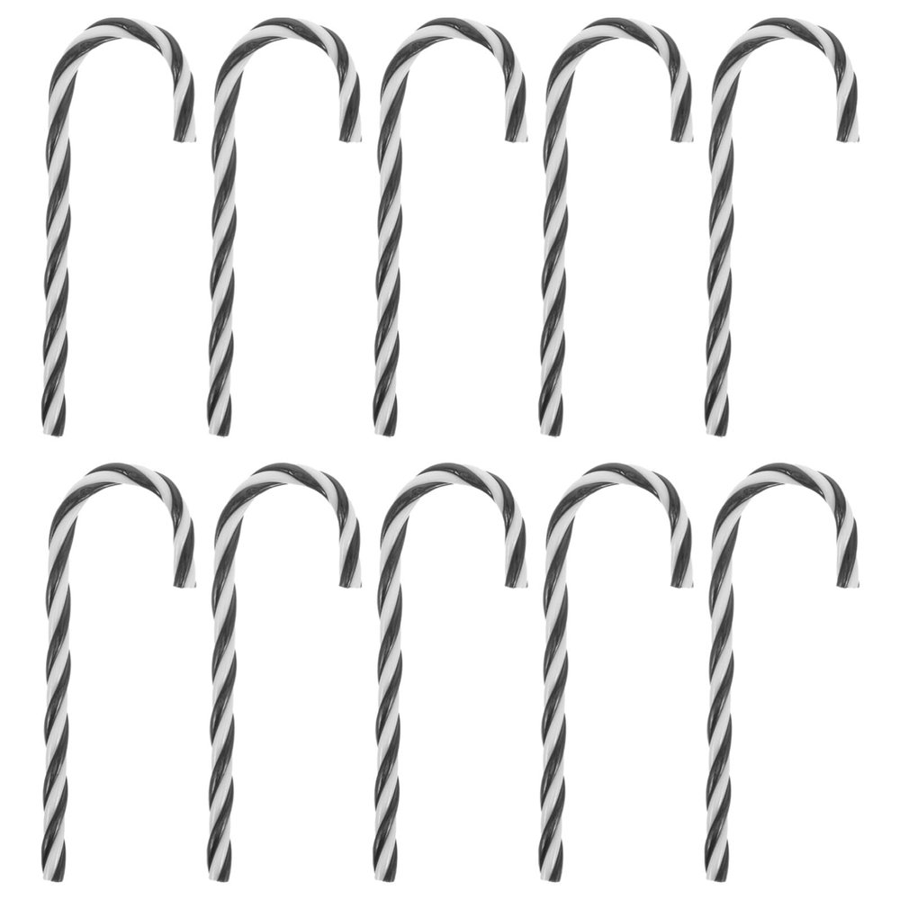 Amosfun 10pcs Candy Cane Ornaments Christmas Tree Decorations Lightweight for Festive Home for Holiday Celebrations