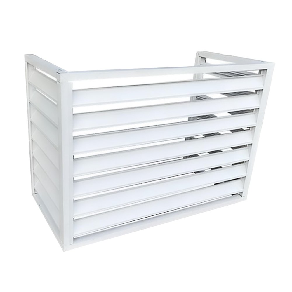 WHYATT Aluminum Alloy Air Conditioner Outer Frame Protective Cover, Hide Air Con, 100x50x70cm(39.4x19.7x27.6in) (Color : A1)