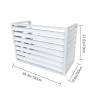 WHYATT Aluminum Alloy Air Conditioner Outer Frame Protective Cover, Hide Air Con, 100x50x70cm(39.4x19.7x27.6in) (Color : A1) view 2
