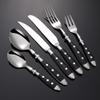 Rivet Handle Black Silverware Set Flatware Set for 18 Utensil Sets Forks Spoons And Knives Set Ergonomic Durable Mirror Polished Thanksgiving Christmas Essentials Family Gatherings Brand Packaging view 1
