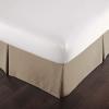 OMIREL Bed Skirt Ruffle Wrap Around Bed Skirts 14 Inch Drop Double Bed Base Cover Wrap Box Pleated Sheets Microfibre Soft Brushed Easy Care,Brown,90 * 190+35cm view 1