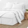 OMIREL Bed Skirt Ruffle Wrap Around Bed Skirts 14 Inch Drop Double Bed Base Cover Wrap Box Pleated Sheets Microfibre Soft Brushed Easy Care,Brown,90 * 190+35cm view 2