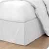 OMIREL Bed Skirt Ruffle Wrap Around Bed Skirts 14 Inch Drop Double Bed Base Cover Wrap Box Pleated Sheets Microfibre Soft Brushed Easy Care,Brown,90 * 190+35cm view 3