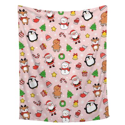 Christmas Blanket for Boys Girls - Christmas Decor for Couch/Bed/Living Room - Ultra Soft Blanket Home Decor for All Seasons,90"x120"-Familys/King Size