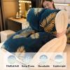 Luxurious Lamb Wool Quilt,Breathable Warm Bed Comforter, Hibiscus Double Fabric Fluffy Plush Double Sided Velvet Blanket Quilt for Cold Weather 79x90in 4kg view 4