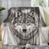 zcwl Wolf Blanket Twin Size, Wild Animal Fleece Throw Blanket for Couch Bed Sofa, Wolves Patterned Blankets and Throws, Super Soft Cozy Plush Flannel Blanket, 60x80, Decor & Gift view 1