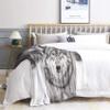 zcwl Wolf Blanket Twin Size, Wild Animal Fleece Throw Blanket for Couch Bed Sofa, Wolves Patterned Blankets and Throws, Super Soft Cozy Plush Flannel Blanket, 60x80, Decor & Gift view 3