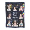 VYXARNA Custom Couple Blanket Gifts for Girlfriend, I Love You Gift Personalized Picture Blankets for Christmas Valentines Memorial, Photos & Text,8 Photos, W50 xL70 view 2