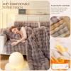 Thick Rabbit Plush Sofa Covers 1 2 3 Seater, Funny Fuzzy Sofa Slipcovers for Corner L Shape, Non-Slip Sofa Cover, Warm Velvet Sofa Cushion Covers, Washable Furniture Protector (Light Gray,120x160cm) view 2