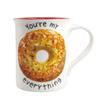 Enesco Our Name is Mud You're My Everything Bagel Coffee Mug, 16 Ounce, Multicolor view 1