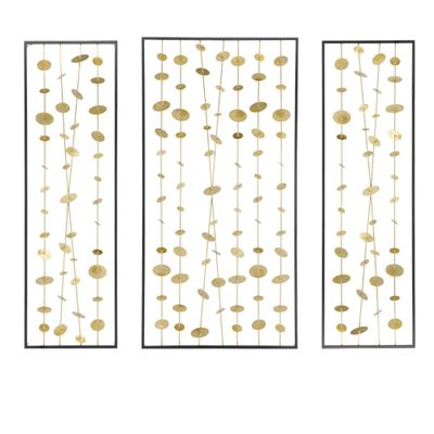 CC Home Furnishings Wind Chimes Wall Arts - 14" x 46" - Set of 3