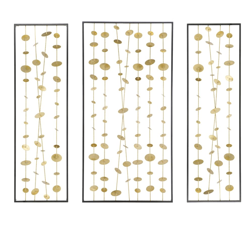 CC Home Furnishings Wind Chimes Wall Arts - 14" x 46" - Set of 3
