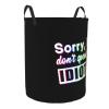 Sorry I Don'T Speak Idiot Laundry Basket Round Portable Storage Box Organizer Laundry Basket Portable Laundry Organizer view 2