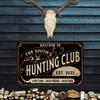 Personalized Hunting Club Sign Cabin Dcor - Made In USA - Cabin Dcor Hunting Dcor Lodge Decorations Gifts For Hunters 108122002212 view 2