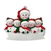 Nonna's Grandkids Christmas Ornament - Grandpa & 5 Grandchildren - Grandma & 5 Blessings Personalized view 2