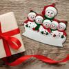 Nonna's Grandkids Christmas Ornament - Grandpa & 5 Grandchildren - Grandma & 5 Blessings Personalized view 3