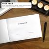 Skyline Funeral Guest Book for Memorial Service  In Loving Memory Guest Sign In Book for Funerals  610 Entries, 10x7 (Cypress) view 3