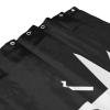 IAKUE Texas De Zavala Flag Bathroom Fabric Shower Curtain with 12 Buckles and Hooks, 60x72 Inches Black, Iron view 3