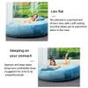 DAUTAI 5Ft Extra Large Bean Bag, Bean Bag Chair for Stuffed Animals, Bone-Less Design Fine Plush Soft Touch, Round Fluffy Lazy Sofa Cover for Living Room (No Filler),Green view 3