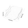 Air Fryer Basket for Oven, Stainless Steel Oven Air Fryer Pan Rack with Oil Brush Dualzone Air Fry & Dehydrate Mesh Baskets for Dz401 Dz201, Microwave Ovenro view 4