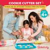 Baketivity Cookie Cutter Set for Kids, 24 Assorted Cookie Cutters of Basic Shapes, Seasonal, and Holiday Themes - with Rolling Pin, Silicone Baking Pan, and Non-Stick Baking Mat - BPA-Free - Ages 4+ view 2