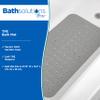 Kenney KN67262 TPE Bubble Bath Mat, Shower Mat, Tub Mat with Suction Cups and Large Drain Holes for Use Inside the Bathroom Shower, 27.75" L x 15.5" W, Gray view 2