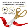 Grand Opening Ceremony Kit 20 Inch Giant Scissors Gold with Red Ribbon for Inaugurations and Ceremonies Large Ceremonial Scissors for Ribbon Cutting Grand Opening Ribbon and Scissor for Special Event view 3
