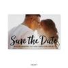 WEDDINGSTAR Custom Printed Photo Wedding Save the Date Cards - Handwritten Elegance - Horizontal (Pack of 250) view 3