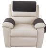 Garayma 3 Pcs Recliner Covers Armrest Covers for Recliner Chair with Storage Pockets Headrest Cover for Recliner Chair Armchair Slipcovers for Sofa Recliner Protector (Dark Grey) view 1