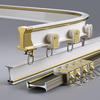 JEDAL Aluminium Ceiling Track Set Curved Curtain Tracks 1m~6m Extra Thick Curtain Rail Divider Partition Curtain Rails Ceiling or Wall Mounting (Color : White, Size : 12.1ft) view 3