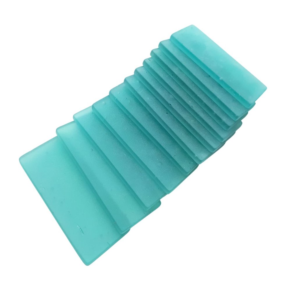 Sea glass place cards - Teal tiles