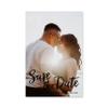 WEDDINGSTAR Custom Printed Photo Wedding Save the Date Cards - Handwritten Elegance - Vertical (Pack of 50) view 1