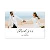 WEDDINGSTAR Custom Printed Photo Thank You Cards - Scripted Beginnings - Horizontal (Pack of 60) view 1
