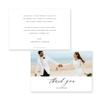 WEDDINGSTAR Custom Printed Photo Thank You Cards - Scripted Beginnings - Horizontal (Pack of 60) view 2