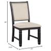 Black Dining Chairs Modern, Wooden Chairs Armless Comfy Home Furniture 24" L X 18.5" W X 39" H view 2